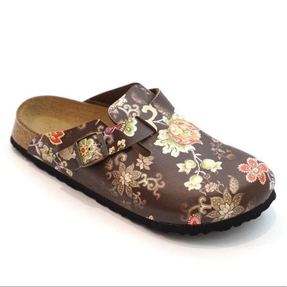 birkenstock purple clogs